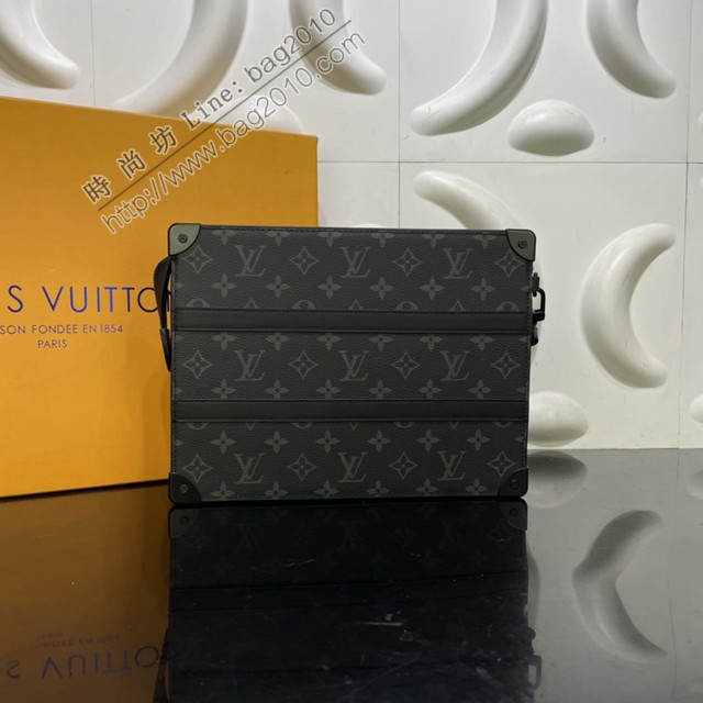 路易威登2022新款男士手包 M45937 路易威登Trunk Pouch手拿包 LV黑花大号手拿包  ydh4582